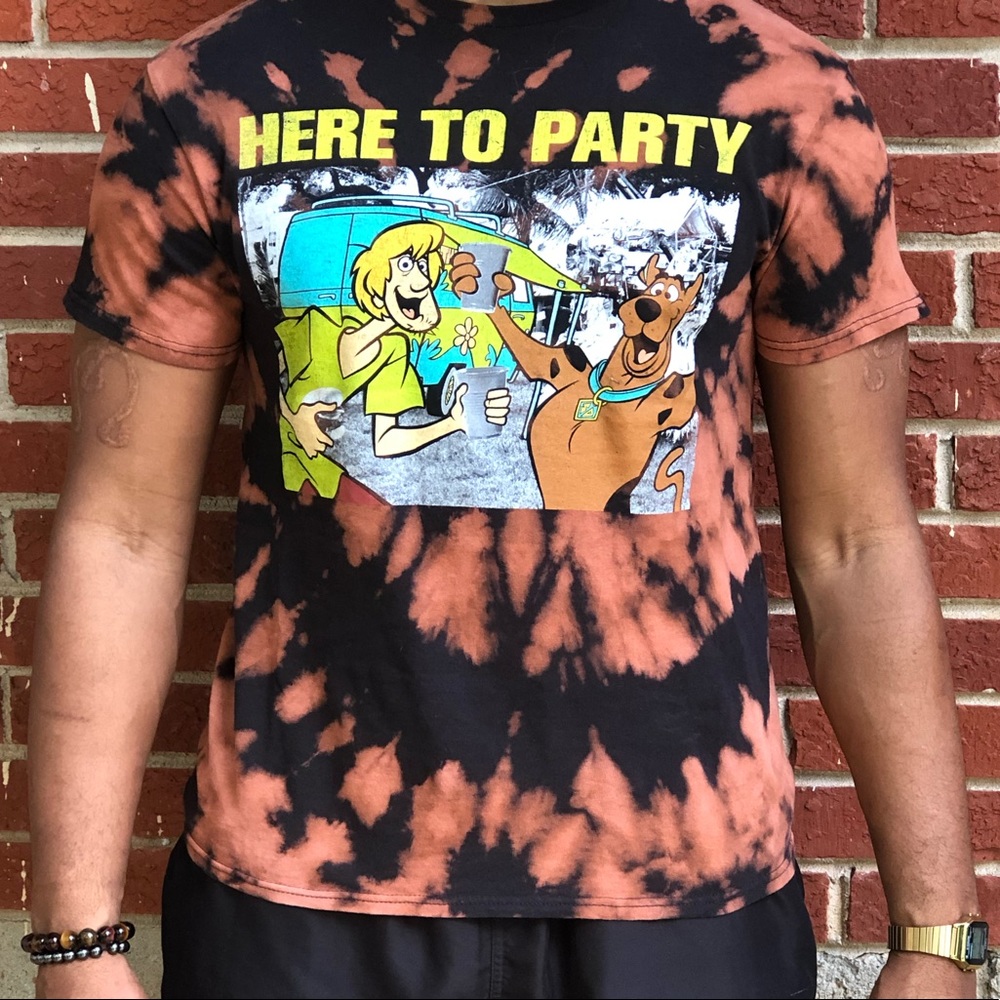Custom BLACK tie dye Graphic T-Shirts